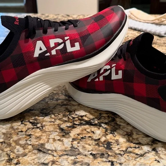 APL | Shoes | Apl Red And Black Plaid Sneakers | Poshmark display picture 3